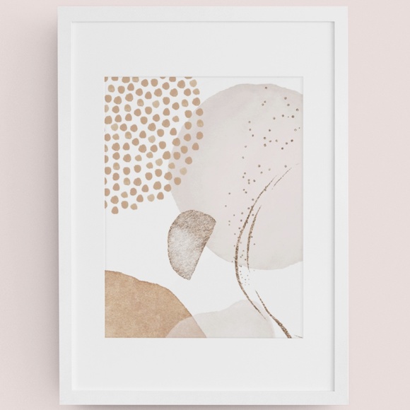 Other - Modern Abstract Shape Wall Art Print Unframed